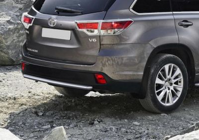 RIVAL RIVAL R.5702.013 Защита заднего бампера d57 + комплект крепежа, RIVAL, Toyota Highlander 2010-2014 (R.5702.013)