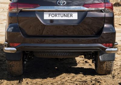 RIVAL RIVAL R.5720.007 Защита заднего бампера d76+d42 Уголки + комплект крепежа, RIVAL, Toyota Fortuner 2017- (R.5720.007)