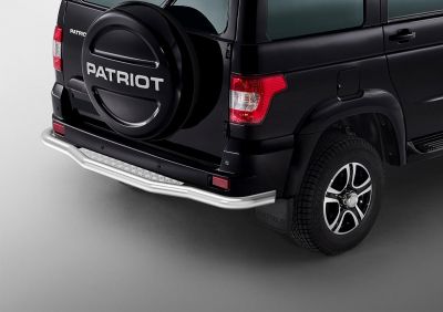 RIVAL RIVAL R.6302.009 Защита заднего бампера d76 с листом + комплект крепежа, RIVAL, UAZ Patriot 2014- (R.6302.009)