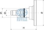 Ruville 415701 поворотный кулак, подвеска колеса на AUDI 100 (44, 44Q, C3)