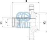 Ruville 485905 ступица колеса на PEUGEOT 306 (7B, N3, N5)