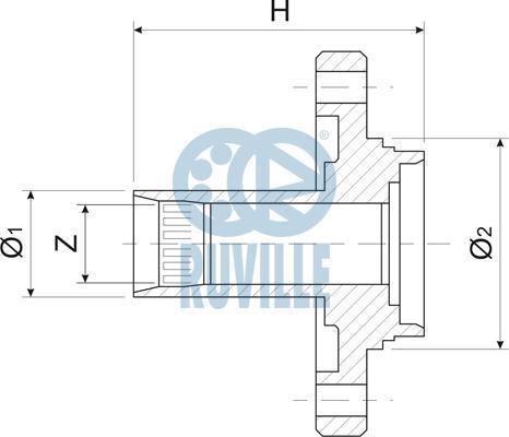 Ruville 486902 ступица колеса на TOYOTA AVENSIS (_T22_)