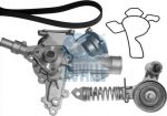 Ruville 55345801 водяной насос + комплект ручейковых ремней на OPEL CORSA C фургон (F08, W5L)