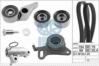 Ruville 5734370 комплект ремня грм на MITSUBISHI PAJERO SPORT II (KH_, KG_)