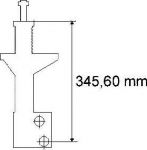 SACHS 230315 Амортизатор подвески передн VW: PASSAT 88-96 , PASSAT Variant 88-97 (357413031H)