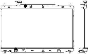 SAKURA Радиатор основной HONDA CRV III 2.0/2.4L 06-> (19010RZAA51, 32118507)