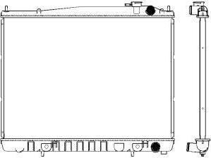 Sakura 3341-1011 радиатор, охлаждение двигателя на NISSAN PATHFINDER II (R50)