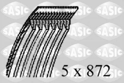 Sasic 1774027 поликлиновой ремень на RENAULT 11 (B/C37_)