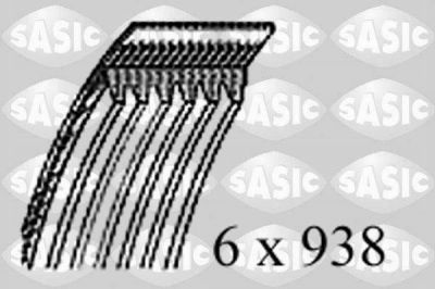 Sasic 1776064 поликлиновой ремень на FIAT PUNTO (176)