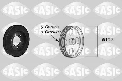 Sasic 2150025 ременный шкив, коленчатый вал на PEUGEOT 106 I (1A, 1C)