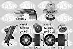 Sasic 3906022 водяной насос + комплект зубчатого ремня на VW GOLF IV (1J1)
