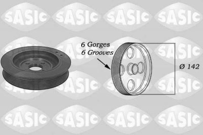 SASIC Шкив PSA Jumper/Boxer 2,5D 94-02 (0515H3, 5150H30)