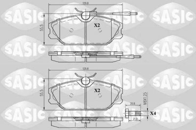 Sasic 6214002 комплект тормозных колодок, дисковый тормоз на RENAULT 25 (B29_)