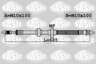 Sasic 6600057 тормозной шланг на PEUGEOT 508 SW