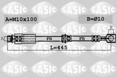 Sasic 6606193 тормозной шланг на OPEL ASTRA H (L48)