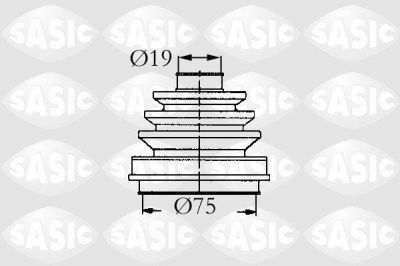 Sasic 9004685 комплект пылника, приводной вал на OPEL KADETT E Combo (38_, 48_)