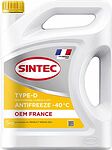 Sintec 6145014 Антифриз Sintec Antifreeze OEM France Type-D yellow -40 5кг