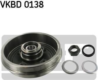 SKF VKBD 0138 тормозной барабан на PEUGEOT 205 II (20A/C)