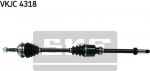 SKF VKJC 4318 приводной вал на PEUGEOT 206 Наклонная задняя часть (2A/C)