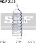 SKF VKJP 2119 комплект пылника, рулевое управление на FIAT MAREA Weekend (185)