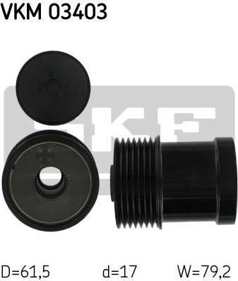 SKF VKM 03403 механизм свободного хода генератора на FORD TRANSIT фургон (FA_ _)