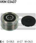 SKF VKM 03407 механизм свободного хода генератора на PEUGEOT BOXER автобус