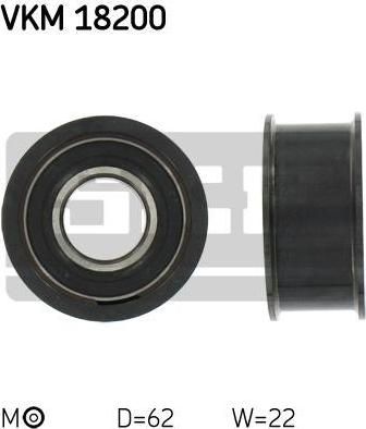 SKF VKM 18200 натяжной ролик, ремень грм на LADA SAMARA (2108, 2109, 2115)