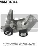 SKF VKM 34044 натяжной ролик, поликлиновой ремень на FORD KA (RB_)