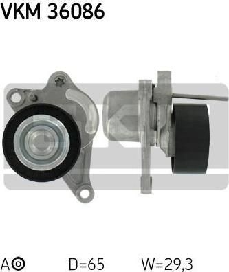 SKF VKM 36086 натяжной ролик, поликлиновой ремень на OPEL MOVANO B фургон