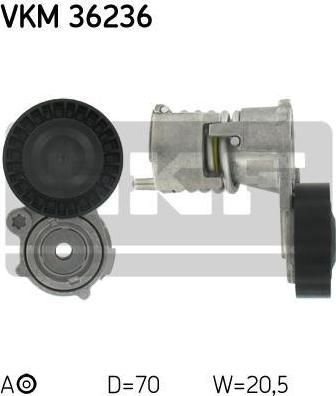SKF VKM 36236 Натяжитель ремня приводного VOLVO C70/S40/V50/FORD FOCUS 2.4/2.5D/2.5T 04-
