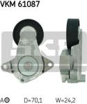 SKF VKM 61087 натяжной ролик, поликлиновой ремень на TOYOTA COROLLA седан (E15_)