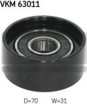 SKF VKM 63011 Ролик ведущий натяжной, поликлиновой ремень
