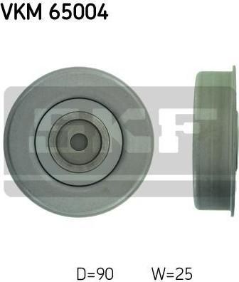SKF VKM 65004 натяжной ролик, поликлиновой ремень на VOLVO V40 универсал (VW)