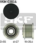 SKF VKM03814 Шкив с обгонной муфтой MB W203/W210/W220/W163/W463 200CDI- 320CDI mot. OM611/612 00-> (6111550015)