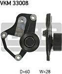 SKF VKM33008 Натяжитель приводного поликлинового ремня PEUGEOT XU7/TE/XUD9/TE 1.81.9D/TD 306/405 (575124)