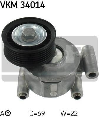 SKF VKM34014 Ролик натяж.агрег. ремня FORD Focus II 1.8/2.0 04-> (1315781)