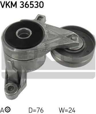 SKF VKM36530 Ролик натяжной поликлинового ремня Volvo 850 2.5TDI 08/95-12/96, S70/V70 2.5TDI 01/97-, S80 2.5TDI 01/99-