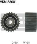 SKF VKM88001 Ролик ремня ГРМ направляющий (справа снизу)Subaru Forester (SF), Impreza 1.6-2.2L 92-/Legacy 1.6-2.2L 90-94. (13085-AA080)