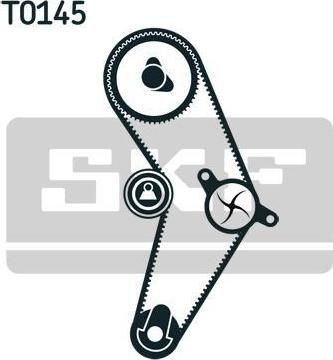 SKF VKMC 02203 водяной насос + комплект зубчатого ремня на FIAT PUNTO (188)