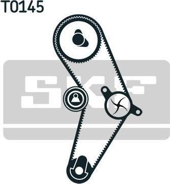 SKF VKMC 02204-2 водяной насос + комплект зубчатого ремня на FIAT PUNTO (188)