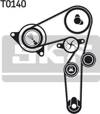 SKF VKMC 05194 водяной насос + комплект зубчатого ремня на OPEL VECTRA C универсал