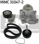 SKF VKMC 31047-2 водяной насос + комплект ручейковых ремней на VW JETTA III (1K2)