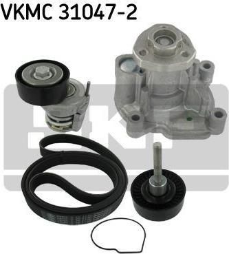 SKF VKMC 31047-2 водяной насос + комплект ручейковых ремней на VW JETTA III (1K2)