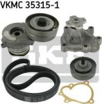SKF VKMC 35315-1 водяной насос + комплект ручейковых ремней на OPEL ASTRA G универсал (F35_)
