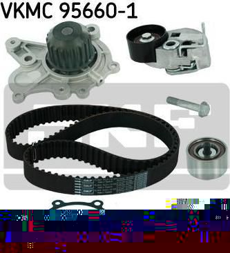 SKF VKMC 95660-1 водяной насос + комплект зубчатого ремня на HYUNDAI SANTA FE I (SM)