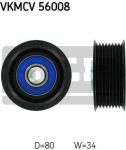 SKF VKMCV 56008 Ролик ведущий натяжной, поликлиновой ремень