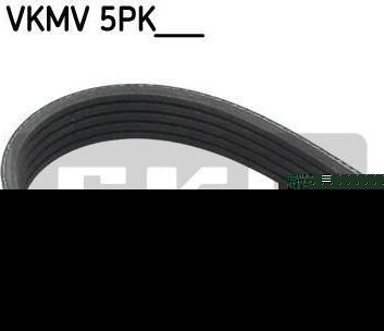 SKF VKMV5PK1300 Ремень генератора VAG Passat (3B3) 1,6 00-05 (5PK1300)