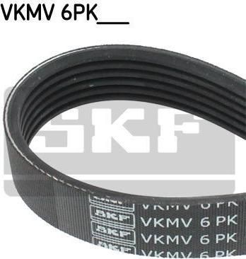 SKF VKMV6PK1555 Ремень поликлиновой 1 (E81. E87)118d. 120d 07-. 5 (E60) 540i/545i/550i 03-. X5 (E53) 4.4i/4.8 03-. FORD Focus 1.8/2.0 с кондиционером. без ГУР 99-04. VAG Octavia 1.4 16V/1.6 96-. Bora. Golf IV 1.4 (7008652)