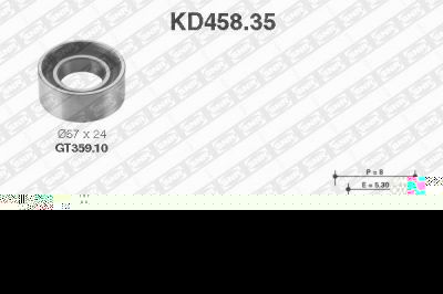 SNR KD458.35 комплект ремня грм на FIAT PANDA Van (141_)