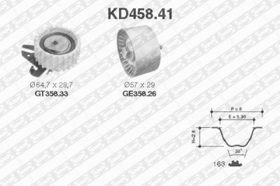 SNR KD458.41 комплект ремня грм на ALFA ROMEO 156 (932)